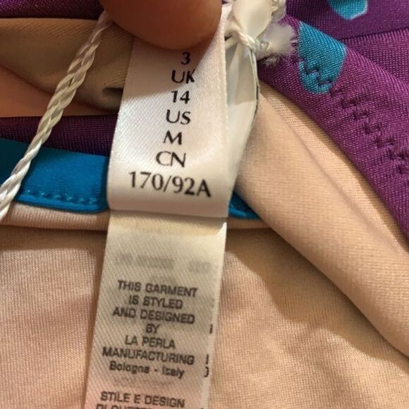 La Perla Purple & Blue Bikini Bottom NWT - Picture 5 of 8